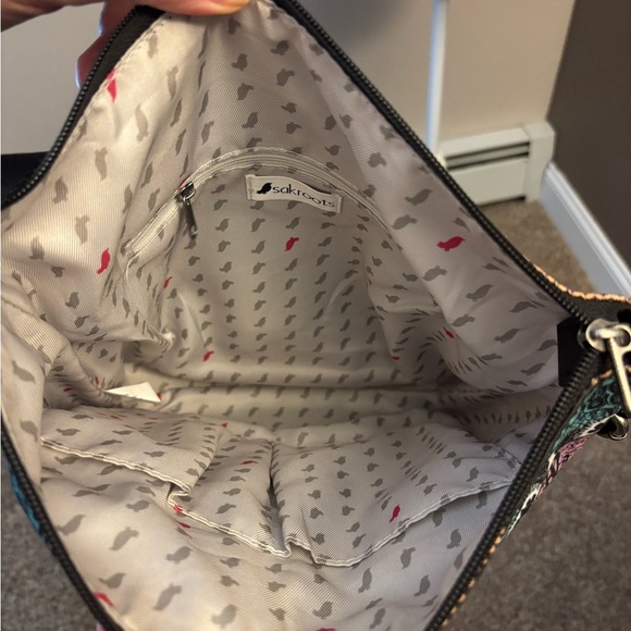 Sakroots Colorful Patterned Crossbody Bag Boho Adjustable Strap - Picture 5 of 7